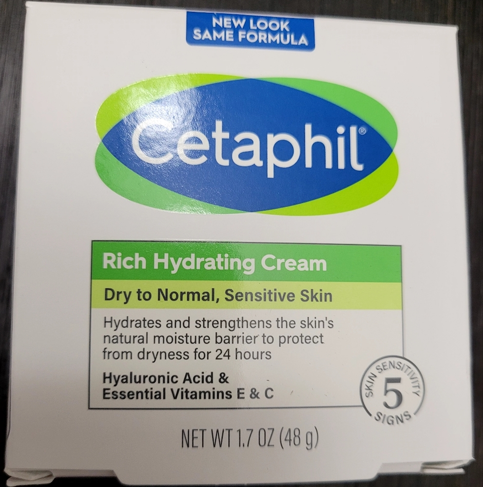 Cetaphil Rich Hydrating Face Cream with Hyaluronic Acid - 1.7oz